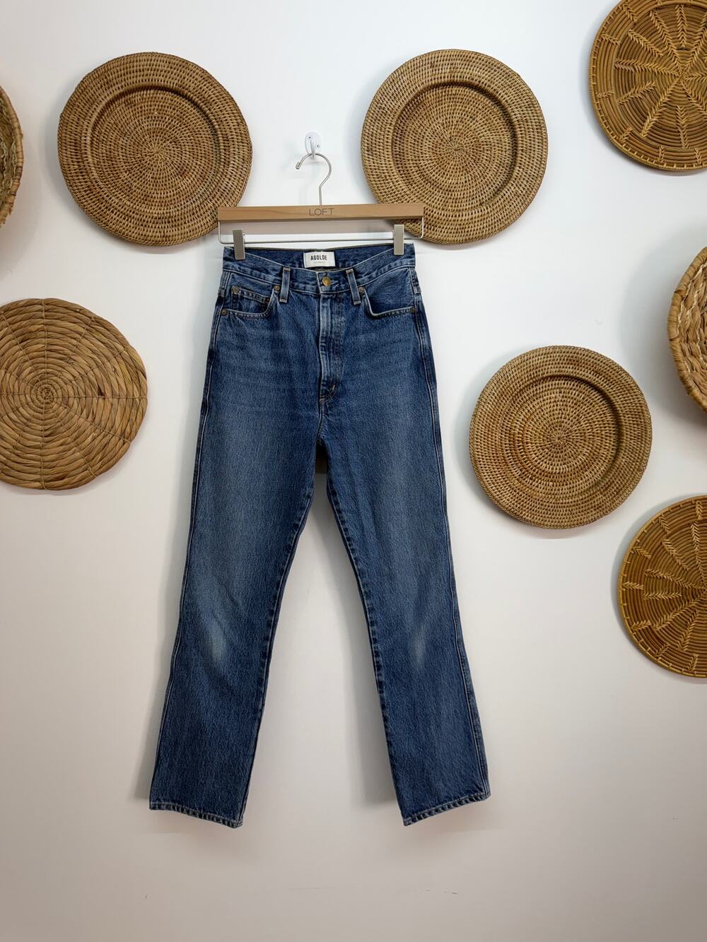 $188 AGOLDE Pinch Waist High Rise Kick Jeans 24